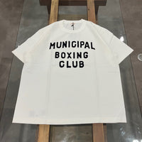 A.G.SPALDING&BROS   ARCHIVE GRAPHIC TEE MUNICIPAL BOXING CLUB WHITE