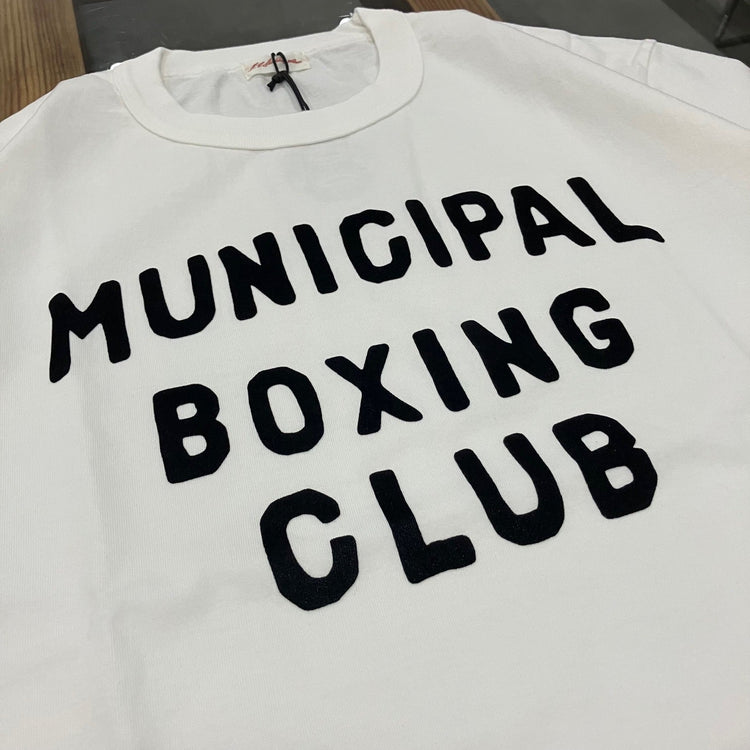 A.G.SPALDING&BROS   ARCHIVE GRAPHIC TEE MUNICIPAL BOXING CLUB WHITE