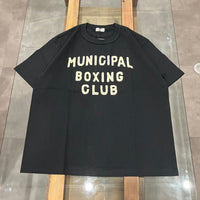 A.G.SPALDING&BROS   ARCHIVE GRAPHIC TEE MUNICIPAL BOXING CLUB BLACK