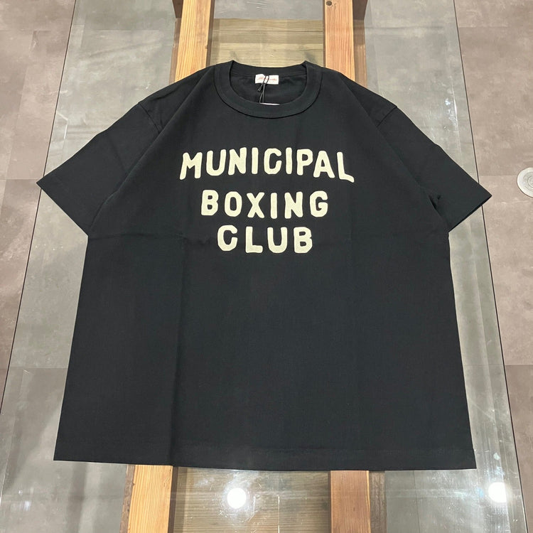 A.G.SPALDING&BROS   ARCHIVE GRAPHIC TEE MUNICIPAL BOXING CLUB BLACK