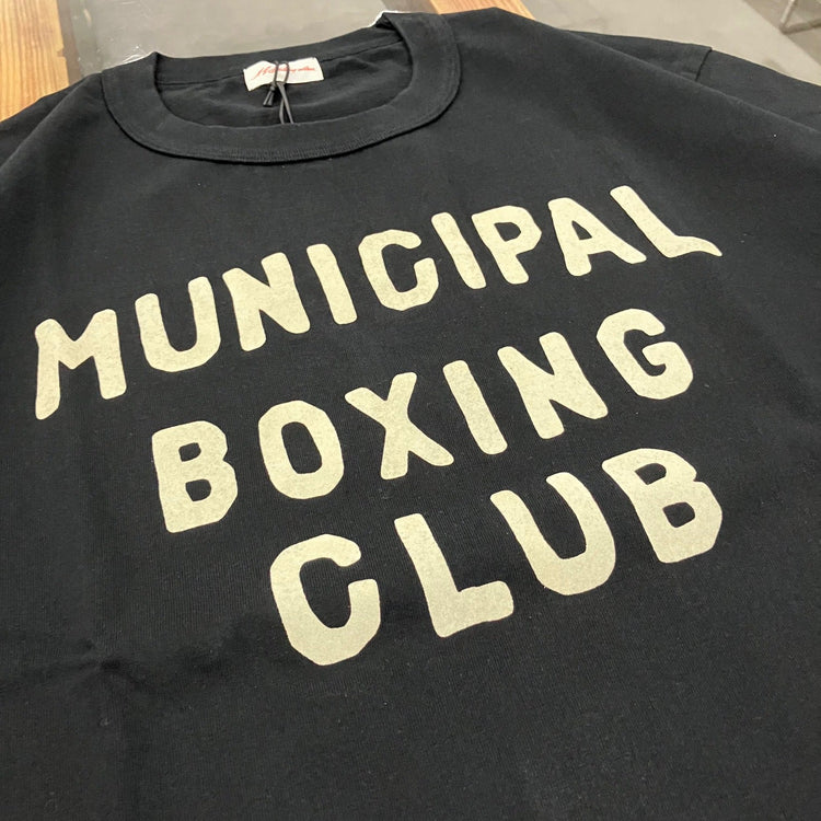 A.G.SPALDING&BROS   ARCHIVE GRAPHIC TEE MUNICIPAL BOXING CLUB BLACK