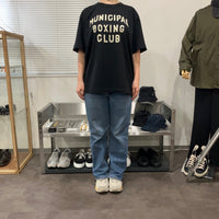 A.G.SPALDING&BROS   ARCHIVE GRAPHIC TEE MUNICIPAL BOXING CLUB BLACK