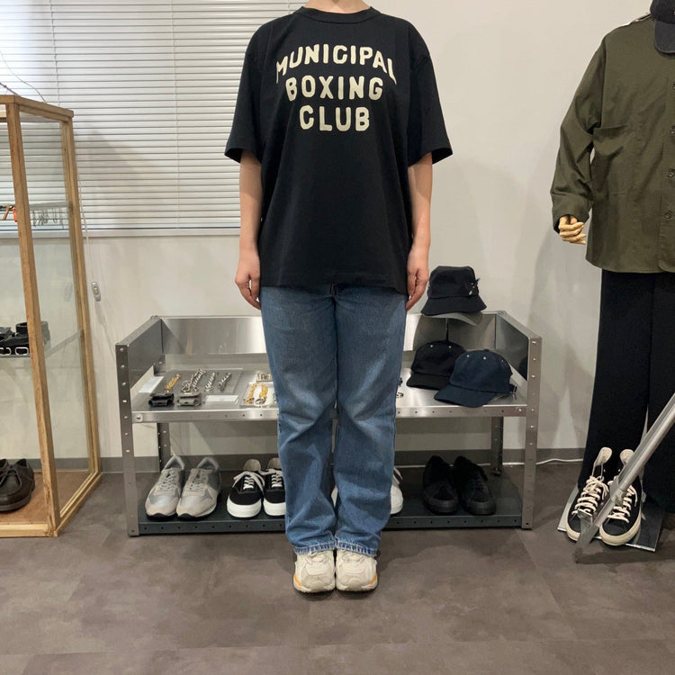 A.G.SPALDING&BROS   ARCHIVE GRAPHIC TEE MUNICIPAL BOXING CLUB BLACK