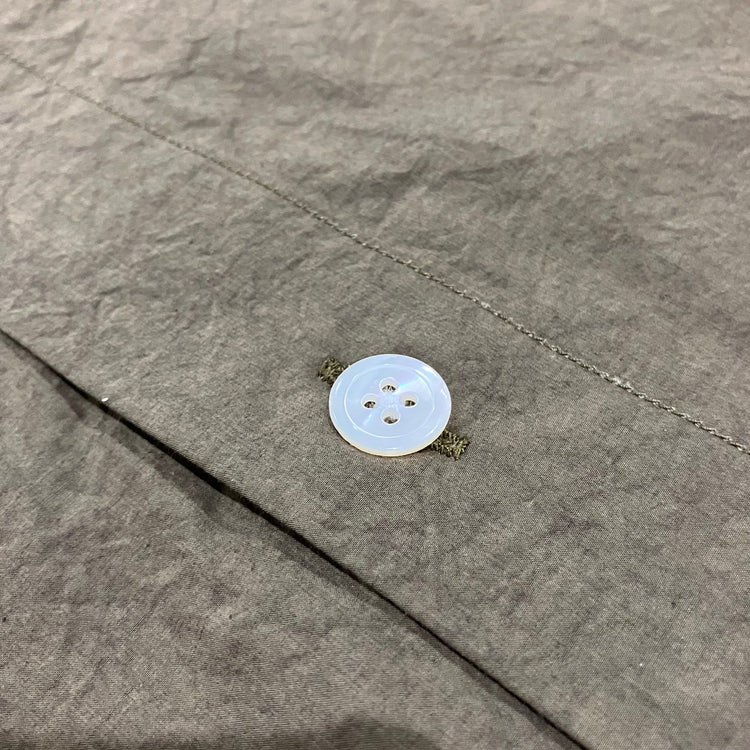 HAVERSACK / C/Lタイプライター　バンドカラーシャツ KHAKI