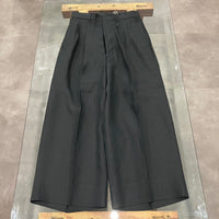 HAVERSACK / ハイウエスト２プリーツワイドパンツ BLACK