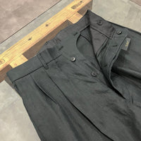 HAVERSACK / ハイウエスト２プリーツワイドパンツ BLACK