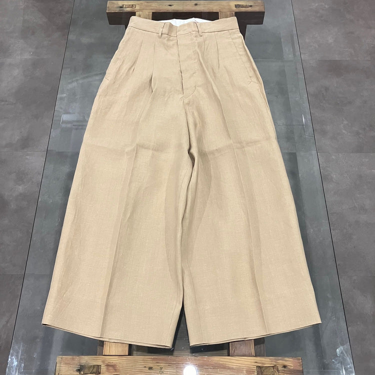 HAVERSACK / High-waisted 2-pleat wide-leg pants