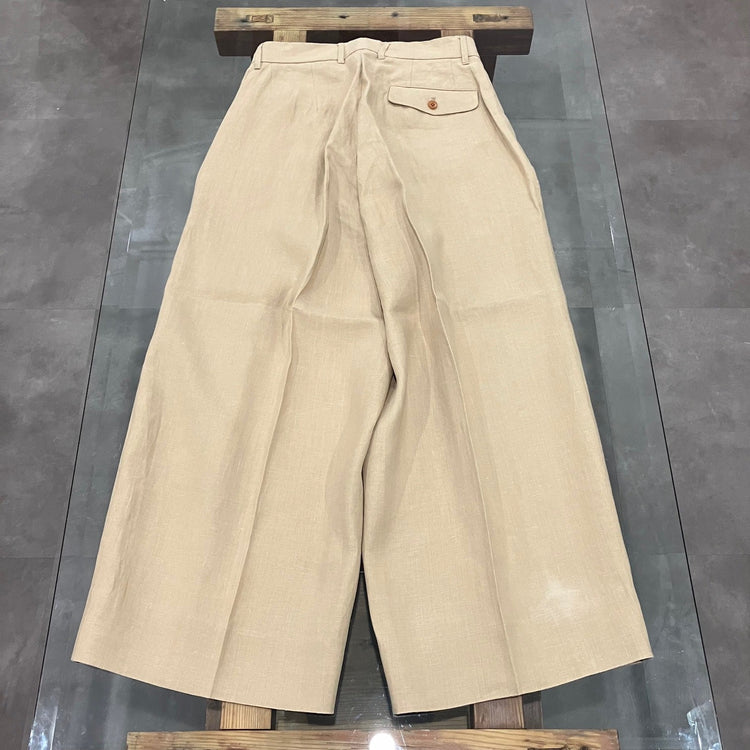 HAVERSACK / High-waisted 2-pleat wide-leg pants