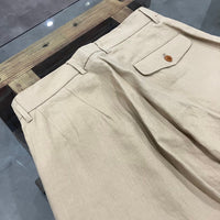HAVERSACK / High-waisted 2-pleat wide-leg pants