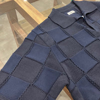 COOHEM / LINKS CHECK KNIT PULLOVER