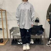 BURLAP OUTFITTER/ L/S BBSHIRT STRIPE WHT/CHARCOAL