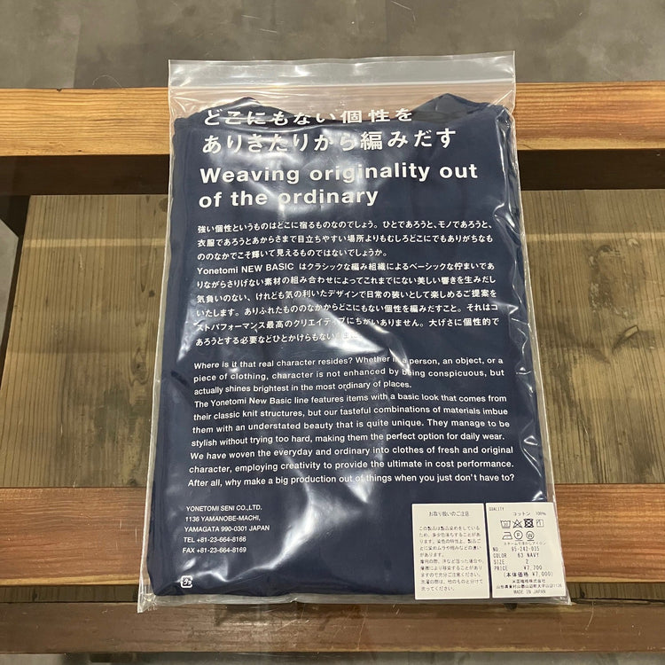 Yonetomi / NEW BASIC GARMENT DYED T-SHIRT