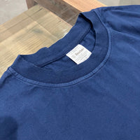 Yonetomi / NEW BASIC GARMENT DYED T-SHIRT NAVY