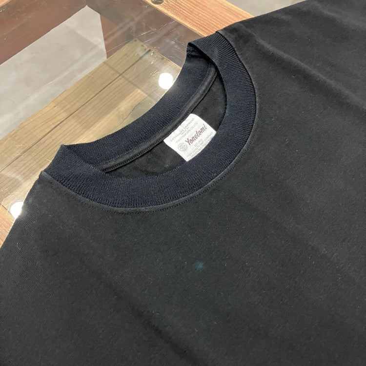 Yonetomi  NEW BASIC T-SHIRT BLACK