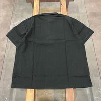maillot / linen rich polo shirt-Tee BLACK