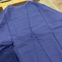 maillot / linen rich back tuck half sleeve shirt-OP BLACK 