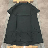 maillot / linen rich back tuck half sleeve shirt-OP BLACK 