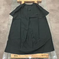 maillot / linen rich back tuck half sleeve shirt-OP BLACK 