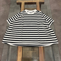 maillot / border flair s/s Tee BLACK 