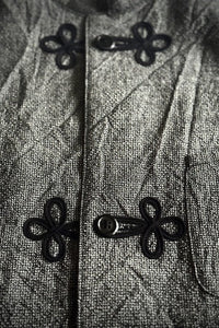 HAVERSACK Twisted Heather Wool Linen Check Stand Collar Jacket 472623