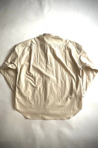 HAVERSACK  強撚ポプリンバンドカラーシャツ 422623 CREAM