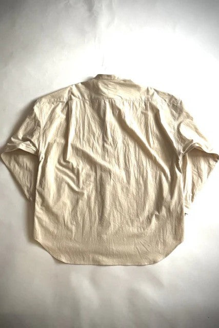 HAVERSACK  強撚ポプリンバンドカラーシャツ 422623 CREAM