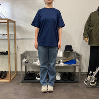 Yonetomi / NEW BASIC GARMENT DYED T-SHIRT NAVY