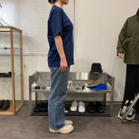 Yonetomi / NEW BASIC GARMENT DYED T-SHIRT NAVY