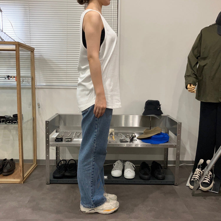 ARMY TWILL /  LIGHT HONEYCOMB TANK TOP WHITE