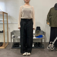 HAVERSACK / High-waisted 2-pleat wide-leg pants
