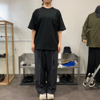 Healthknit / マックスウェイト　クルーネック半袖ポケットTシャツ BLACK