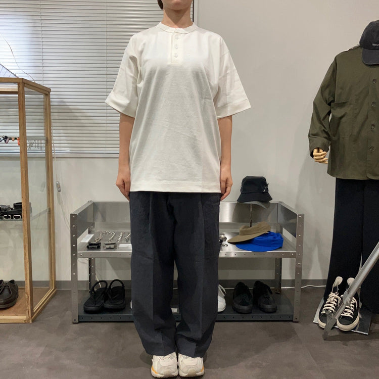 Healthknit / マックスウェイト　ヘンリーネック半袖Tシャツ