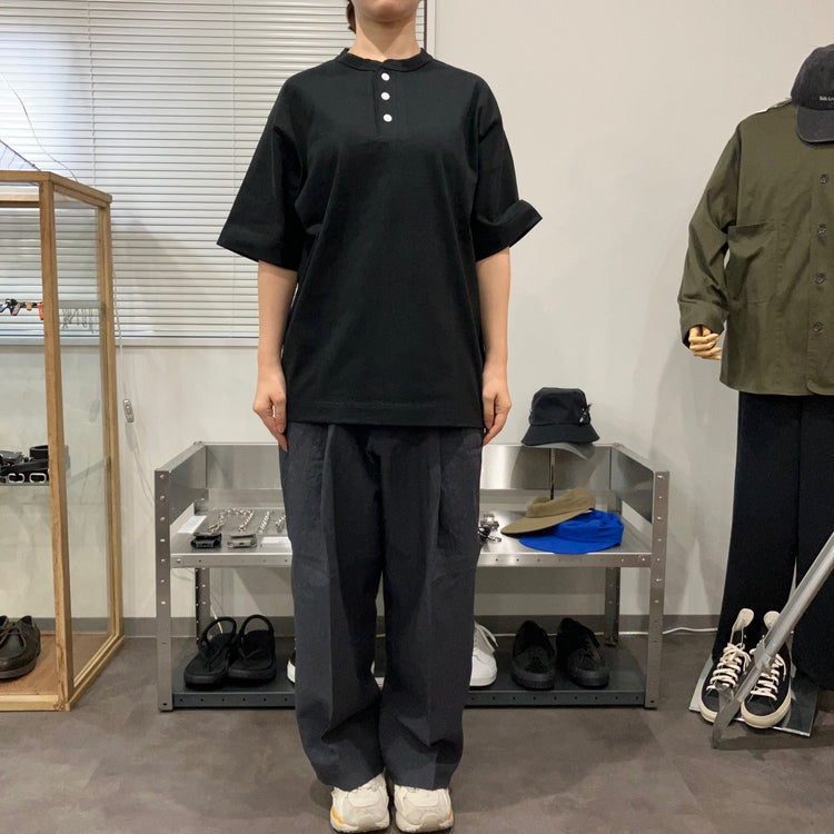 Healthknit / マックスウェイト　ヘンリーネック半袖Tシャツ
