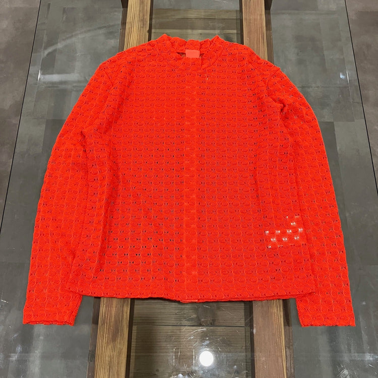 MEYAME / FRONT &amp; BACK LACE PULLOVER ORANGE