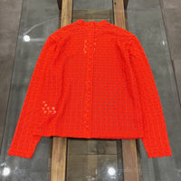 MEYAME / FRONT &amp; BACK LACE PULLOVER ORANGE
