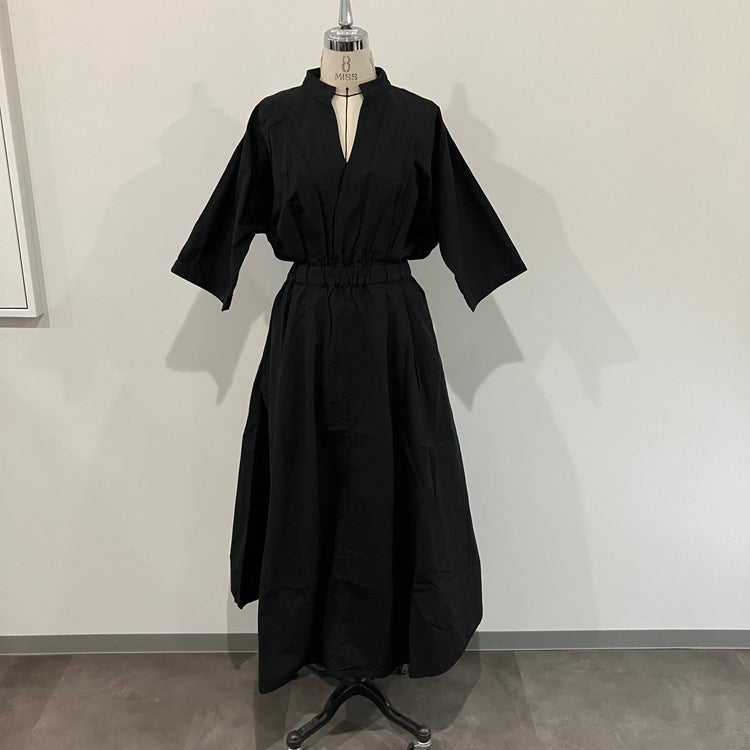 MEYAME / COTTON DRESS BLACK