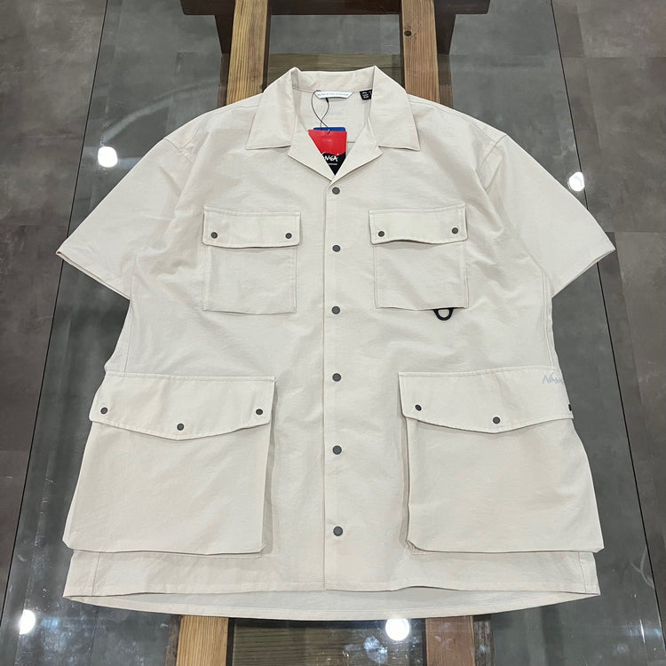 NANGA / DOT AIR® UTILITY PK SHORT SLEEVE SHIRT / Dot Air Utility Pocket Short Sleeve Shirt