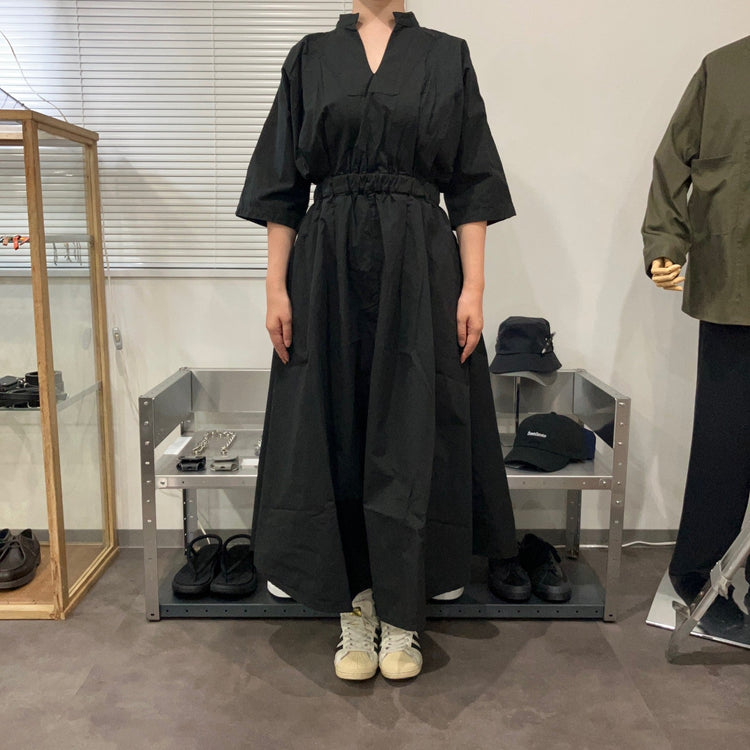 MEYAME / COTTON DRESS BLACK