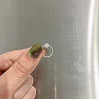 tiinei / 標本ピアス　シルバー円（片耳）-