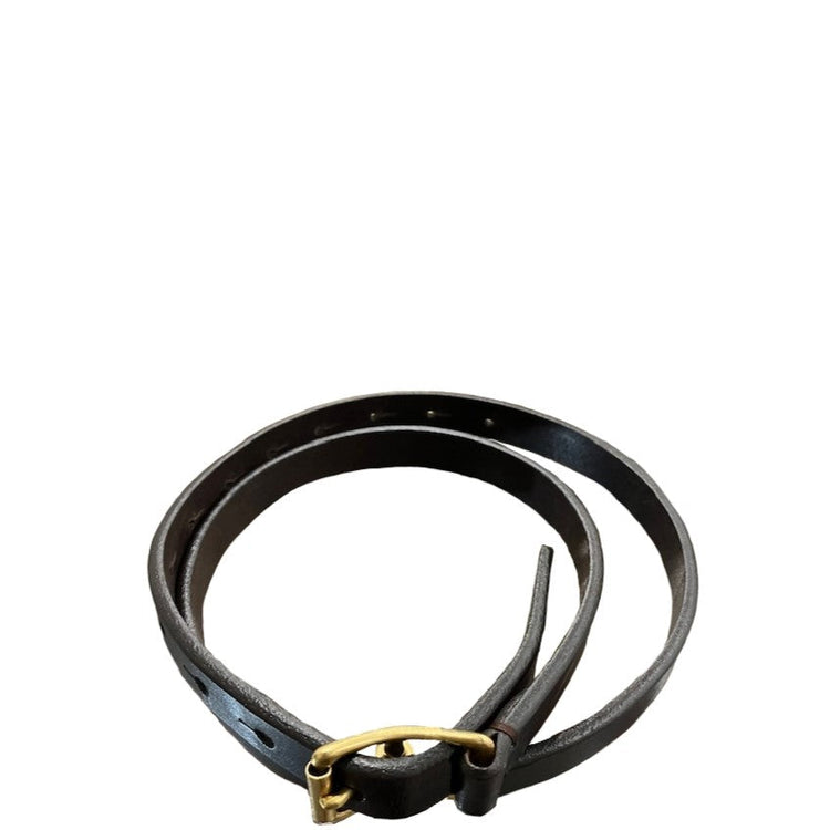 Riprap / PASS THROUGH BELT NARROW (BRITISH SADDLE) DK BROWN