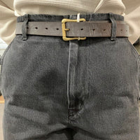 Riprap / PASS THROUGH BELT REGULAR (BRITISH BRIDLE) DK BROWN