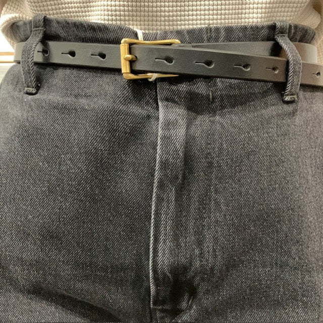 Riprap / PASS THROUGH BELT NARROW (BRITISH SADDLE) BLACK