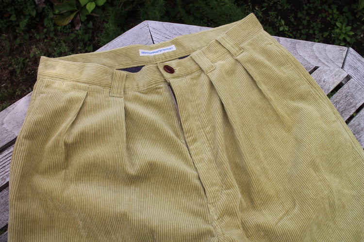 NOROLL THICKWALK CORDS PANTS LIME GREEN