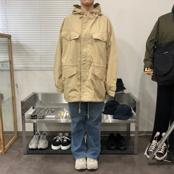 ARMY TWILL / Nylon OX Hooded Coat