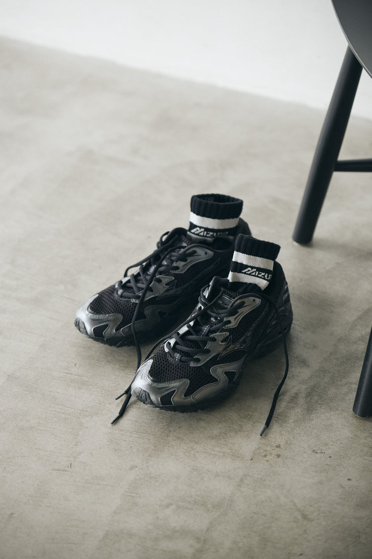 MIZUNO  WAVE RIDER 10 BLACK / BLACK SAND / METALLIC GRAY