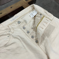 HATSKI / Loose Tapered Washi Denim 22001-W Ecru