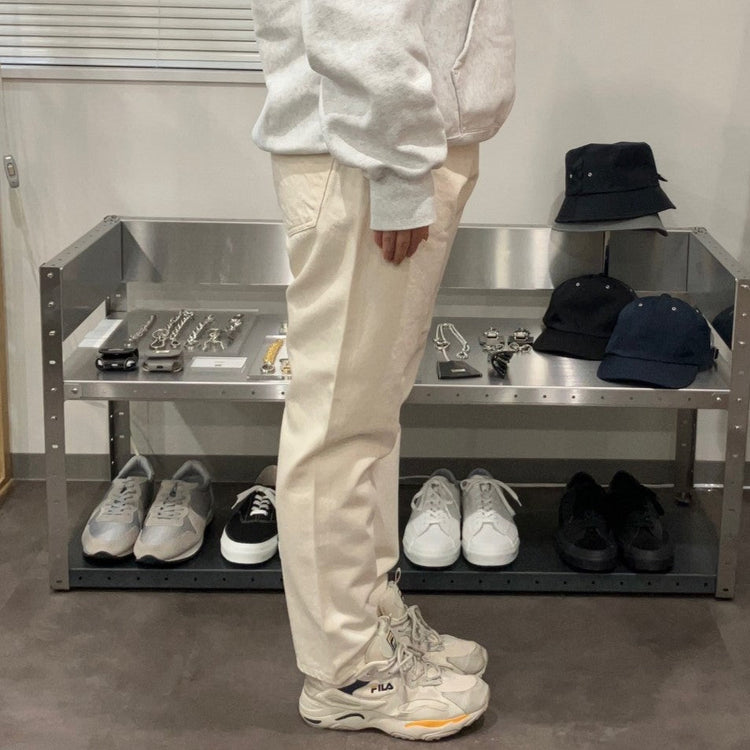 HATSKI / Loose Tapered Washi Denim 22001-W Ecru