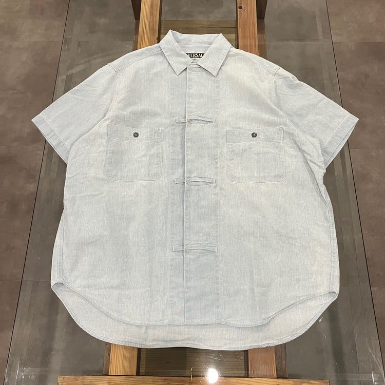 HAVERSACK / Dungaree work short-sleeved shirt