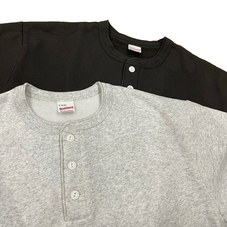 Healthknit  / CLASSIC SWEAT HENLEY NECK L/S