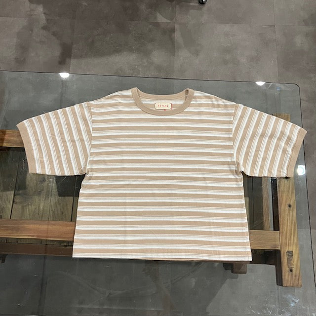 MEYAME / RANDAM BORDER TEE BEIGE